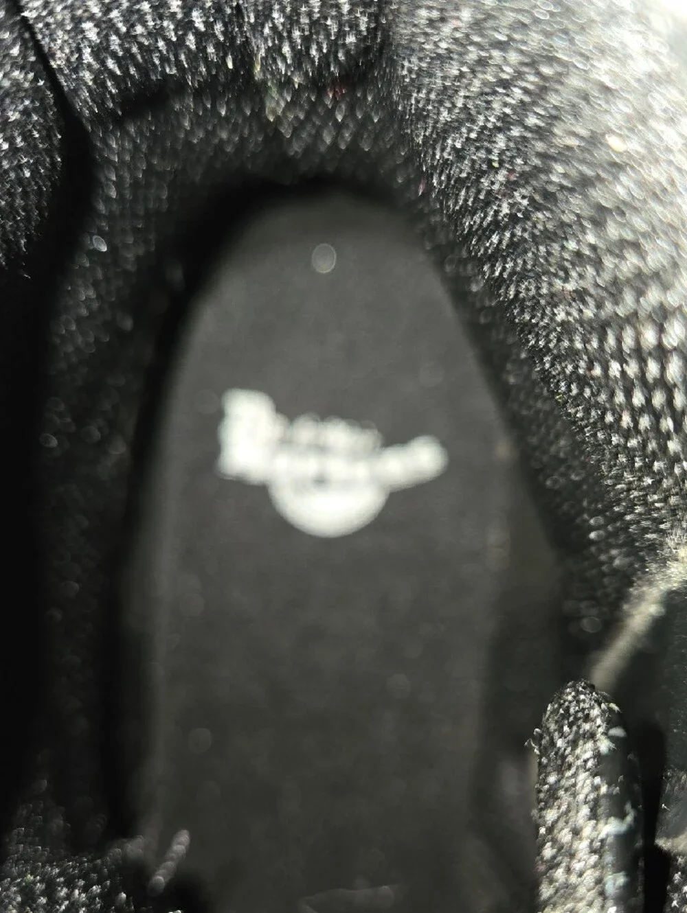 Girls' Black Glitter Lace-Up Dr. Martens Kids Boots